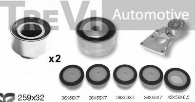 TREVI AUTOMOTIVE kd1366s -  Комплект ремня ГРМ